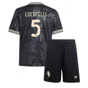 Juventus Manuel Locatelli #5 Kolmaspaita Lapsille 2025-26 Lyhythihainen (+ shortsit)